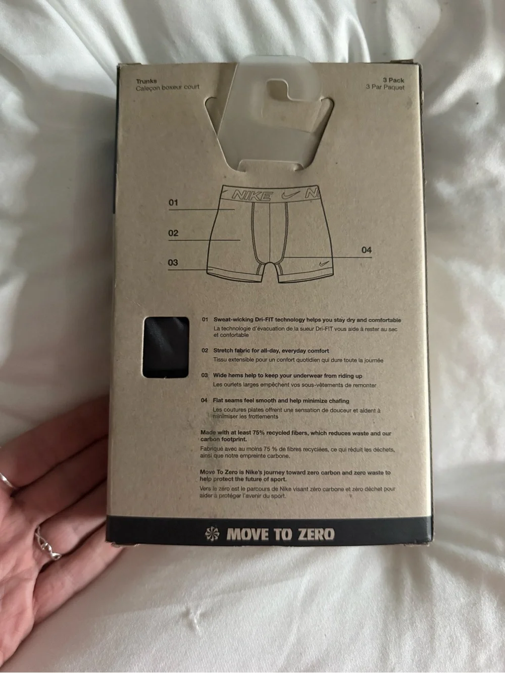 Nike Boxer Briefs 3-Pack in Blue, Gray, and Black